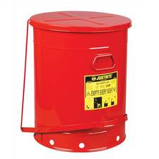 09700 Justrite Mfg. Co. 21 GALLON OILY WASTE CAN W/FOOT LEVER