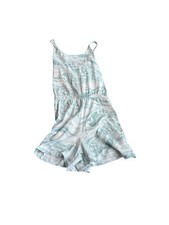 Old Navy Girls XL 14/16 Teal Tie Dye Sleeveless Romper Shorts