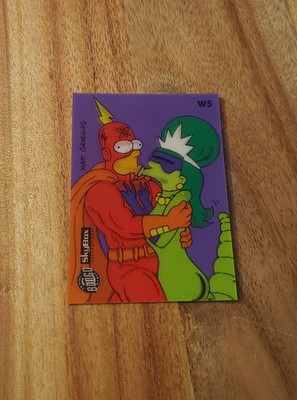 The Simpsons Radioactive Man Wiggle Card #W5 Series 2 Skybox 1994