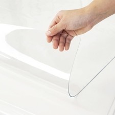Clear Table Cover Protector 36 x 60 Inch,1.5mm Thick Plastic Table Cover Rect...