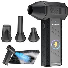 Compressed Air Duster, 180000RPM Electric Air Duster, Rechargeable Cordless A...