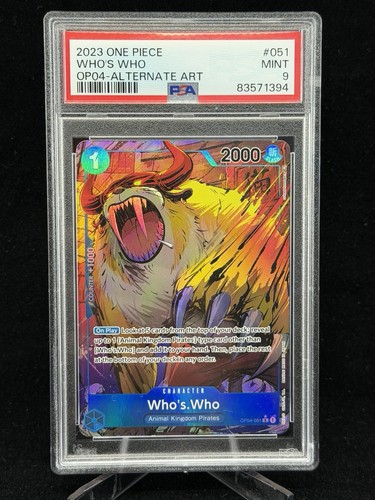 Who's.Who (Alternate Art) graded PSA 9 for sale on eBay