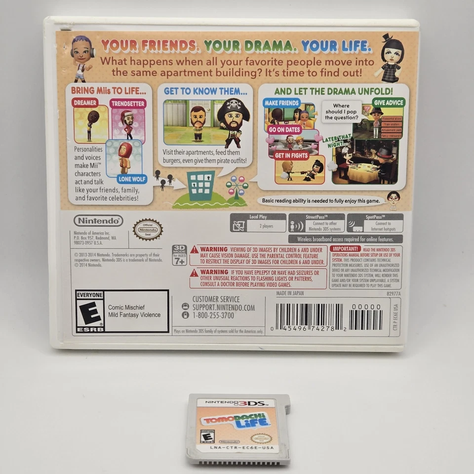 Nintendo 3DS 2014 Tomodachi Life Authentic No Manual Tested - Image 3 of 4