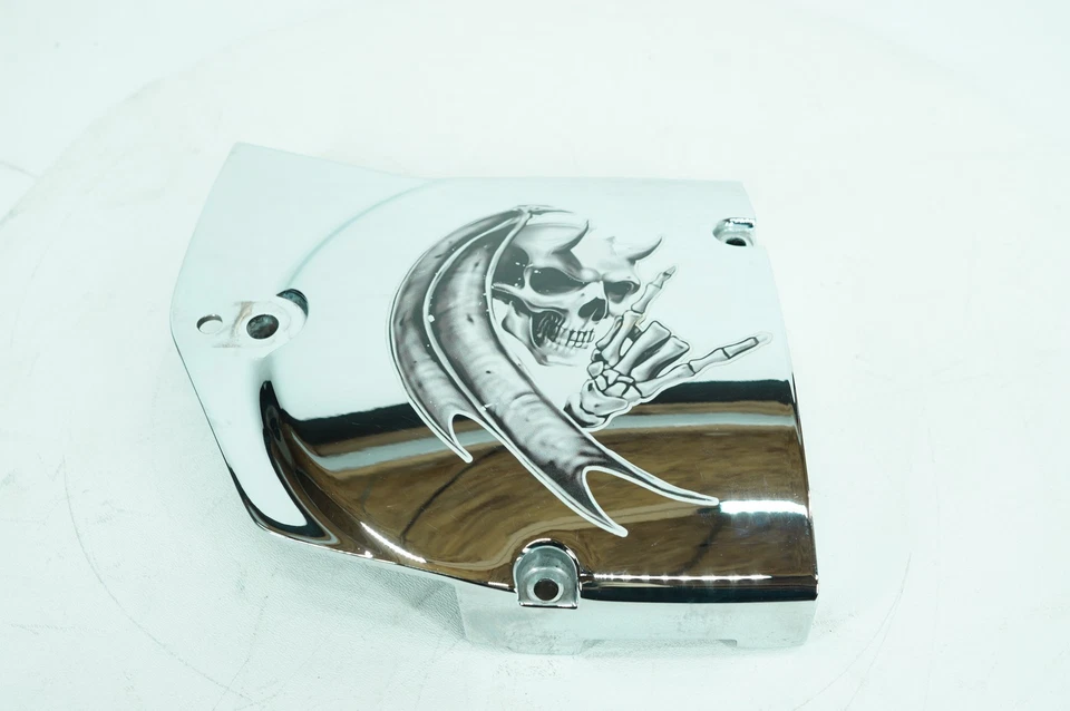 07 Harley Sportster XL1200 C Custom OEM Rear Wheel Belt Sprocket Cover 34910-04 Foto 3 de 4