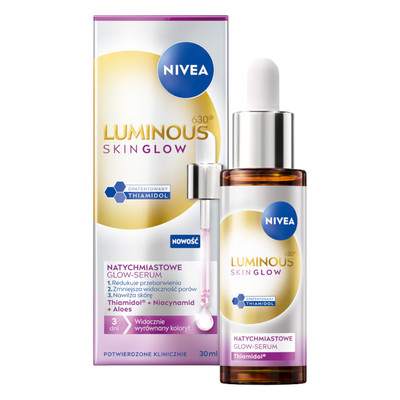 Nivea Luminous Skin Glow Sofort Glow Serum Verfärbungsreduktion 30 ml