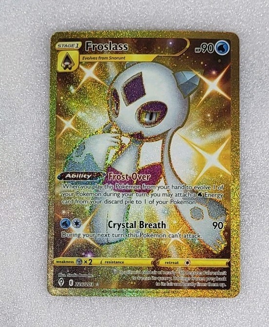 Froslass 226/203 NM/M SWSH07 Evolving Skies Secret Gold Pokemon TCG