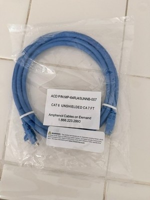 Amphenol Cables on Demand ACD P/N: MP-64RJ45UNNB-007 CAT 6 Unshielded CA 7 Feet