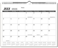 2026 Wall Calendar - 2026-2027 Calendar from July 2026 to December 2027, 11.5...