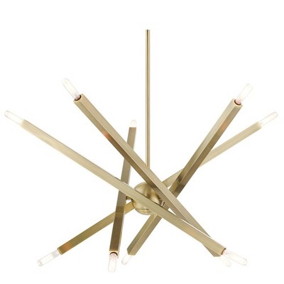 Livex Lighting 46986 Monaco 10 Light 32''W Chandelier - Brass