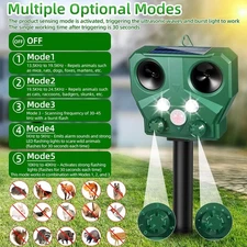 1Pack Solar Animal Repeller - Effective Wildlife Control for Residential Gardens