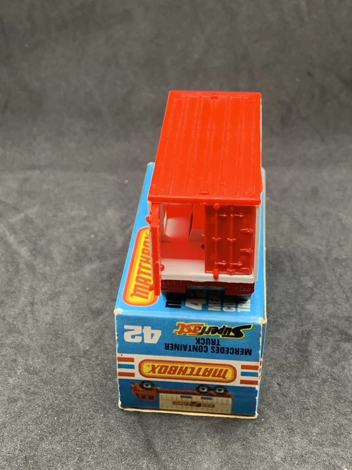 Matchbox Superfast #42 Mercedes Container Truck (MINT) In Original type L Box - Image 4 of 4