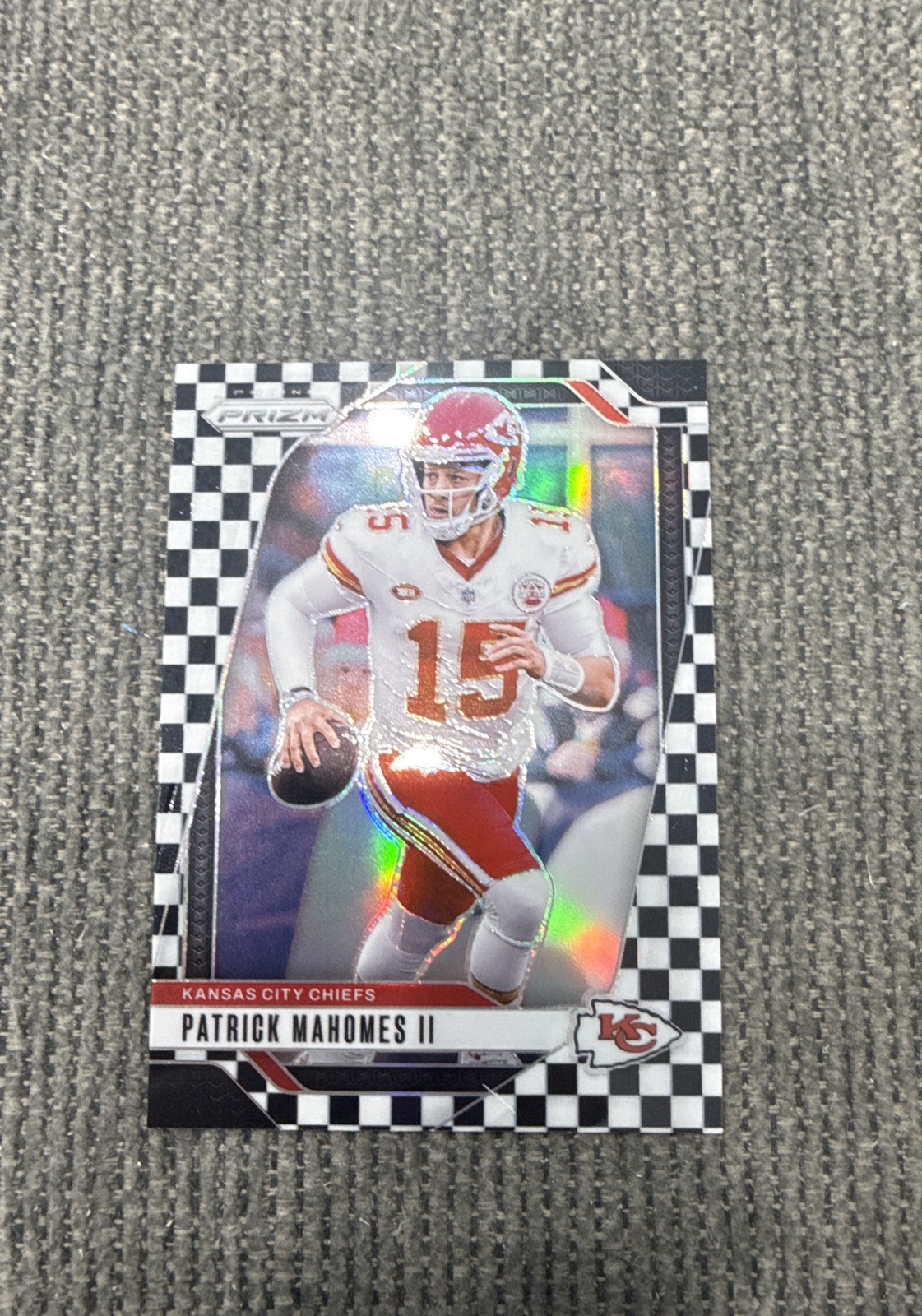 2024 Panini Prizm - Patrick Mahomes II #138 Black & White Checker Prizm
