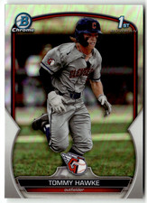 2023 Topps Bowman Chrome MLB No. BDC-141 Tommy Hawke Refractor
