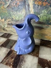 Vintage Red Wing #875 Ceramic Elephant Bud Vase Ash Receiver  Blue