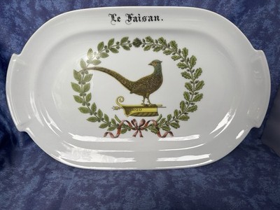 Porcelaine de Paris D  Auteuil  Chambord 1 x Fasanenplatte Platte Le Faisan 41cm