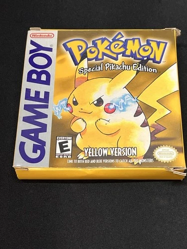 Pokémon Yellow Version Special Pikachu Edition Nintendo Game Boy 1999 *BOX ONLY*