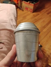 Vintage Mirro M-2623 Aluminum Measuring Cup Mixed Drink 1 Cup Shaker with Lid