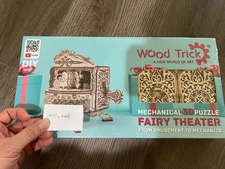 Wood Trick Fairy Theater Model Mechanical 3D Wooden Puzzle Best DIY Toy