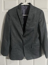 New Boys Calvin Klein Gray Suit Jacket Blazer Size 10