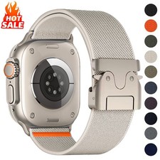 Elastic Nylon Band iWatch Strap For Apple Watch Ultra 11 10 9 8 7 6 SE 38mm-49mm