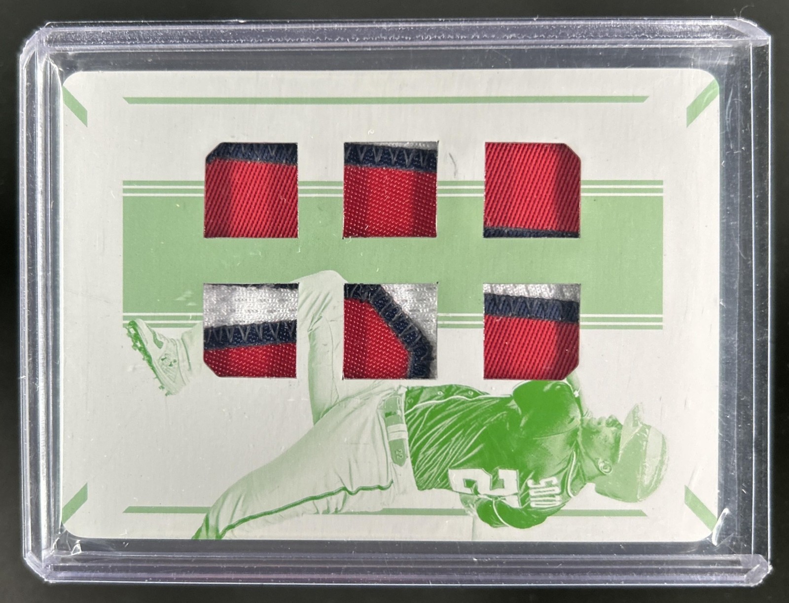 2019 National Treasures Juan Soto Game Gear Sixes Patch Printing Plate #1/1 view 1