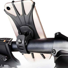 Multifunctional Rotating Silicone Bike Phone Mount - Hands-Free
