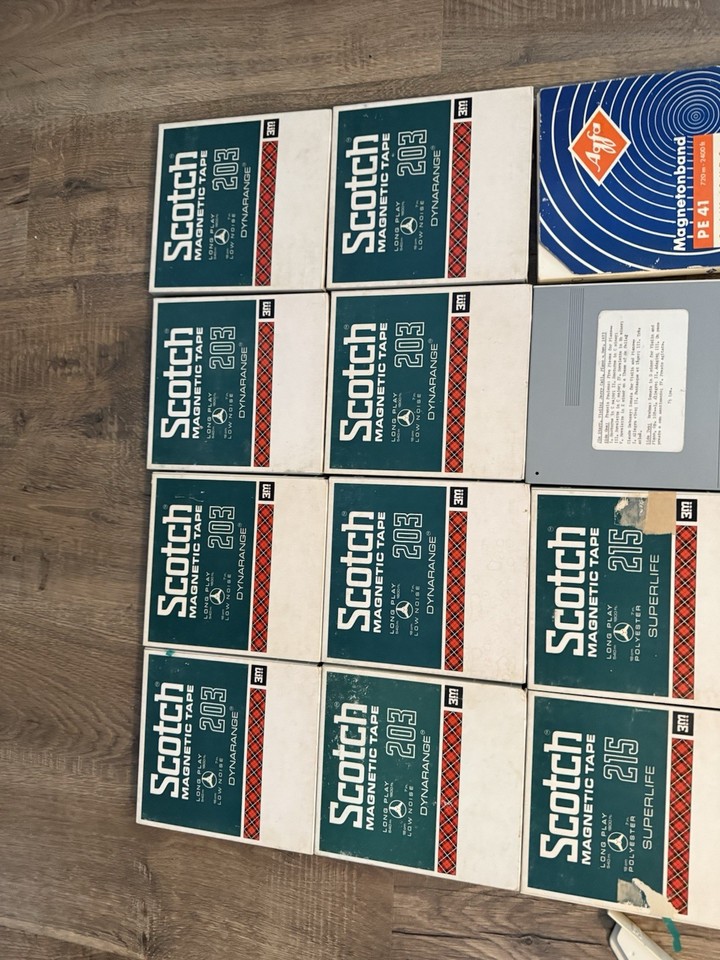 Lot 2 Bandes Magnétiques SCOTCH MagnetIc Tape LP 224-720 M