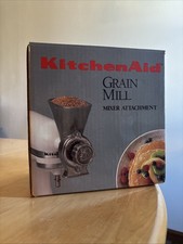 KitchenAid Mulino per cereali modello GMA attacco miscelatore smerigliatrice in metallo con manuale e scatola