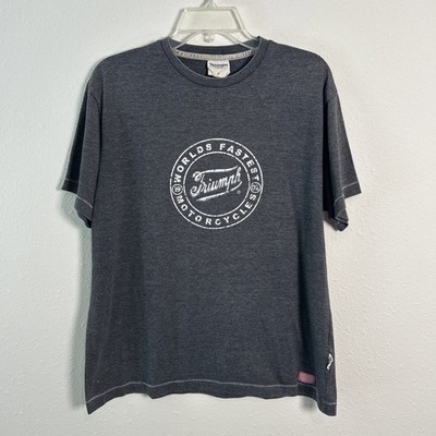 Triumph Worlds Fastest Motorcycle Rally Gray Short Sleeve T-Shirt Women's Large