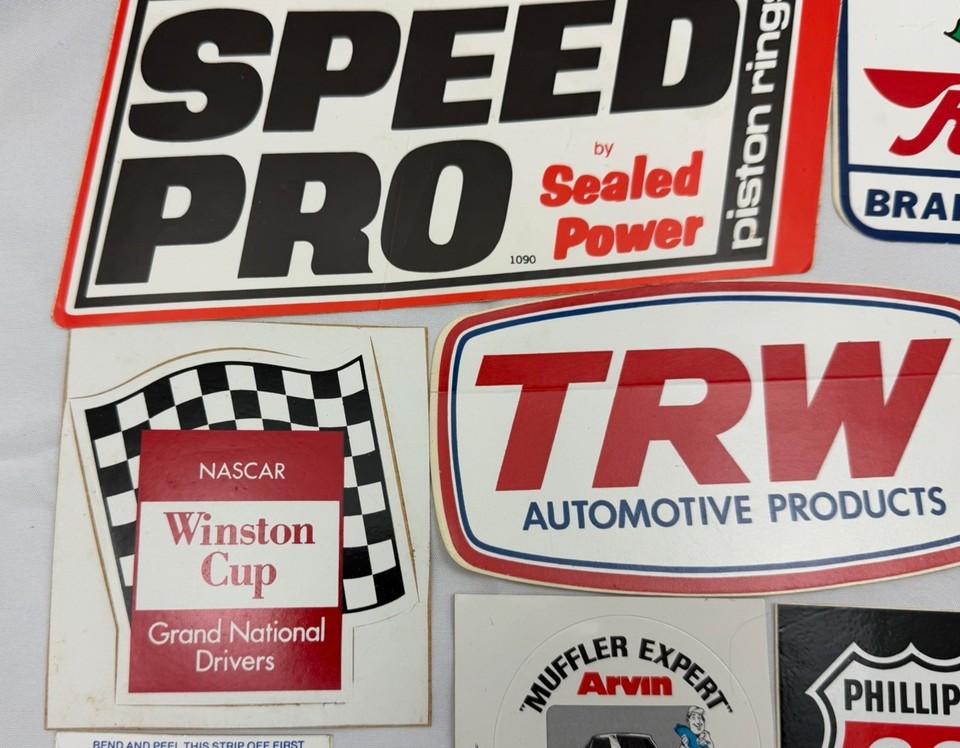 Vintage Lot 25 Automotive Racing Toolbox Window Bumper Stickers ...