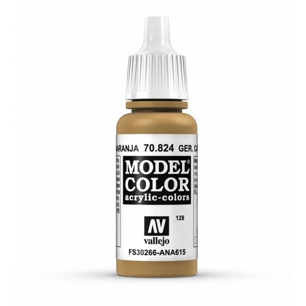 Vallejo Model Color German Camouflage Orange Ochre Acrylic 17ml Dropper - 70.824 - Image 3