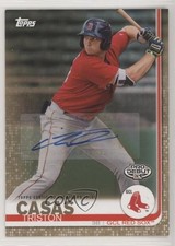 2019 Topps Pro Debut Gold Auto 37/50 Triston Casas #144 Auto 1v3