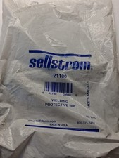 Sellstrom S21100 Leather Welding Bib, 5"x10", Gray, for Confined Space Helmet