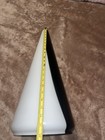 Black & White Cone Shaped Desk Or Table Mid-Century Modern Vintage Lamp Works — photo 8
