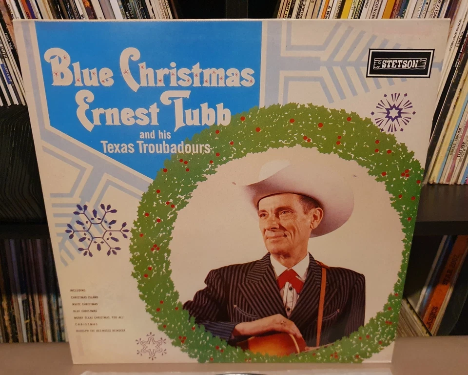 ERNEST TUBB & TEXAS TROUBADOURS Blue Christmas Vinyl L.P *UK A1/B1* HAT 3020 VG - Image 2 of 4