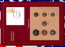 Coin Sets of All Nations Gibraltar 1988-1995 UNC £1 1995 50,20 Pence 1988