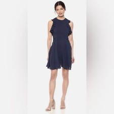 BB Dakota / Steve Madden Women  s Samantha Ruffle Detail Open Back Dress Size 4