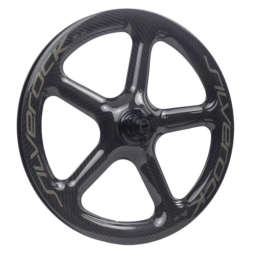 20 Inch 451 Carbon 5 Spoke BMX Wheels 16" 349 Disc Brake Wheels for Folding Bike - Image 2 of 4
