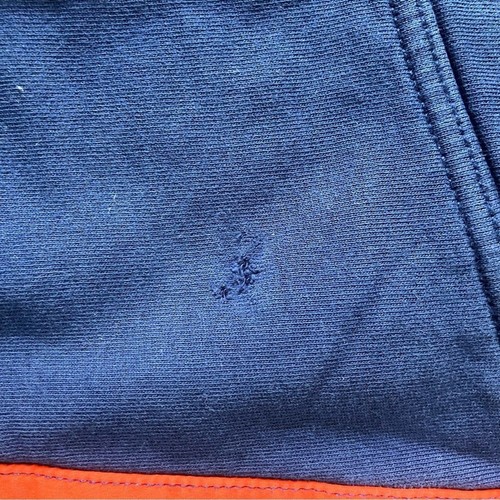 Hanna Andersson Navy Blue Orange Reinforced Knee Sweatpants Joggers 140 10 - Picture 5 of 8