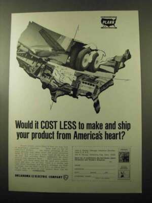 1969 Oklahoma Gas and Electric Company Ad - Cost Less