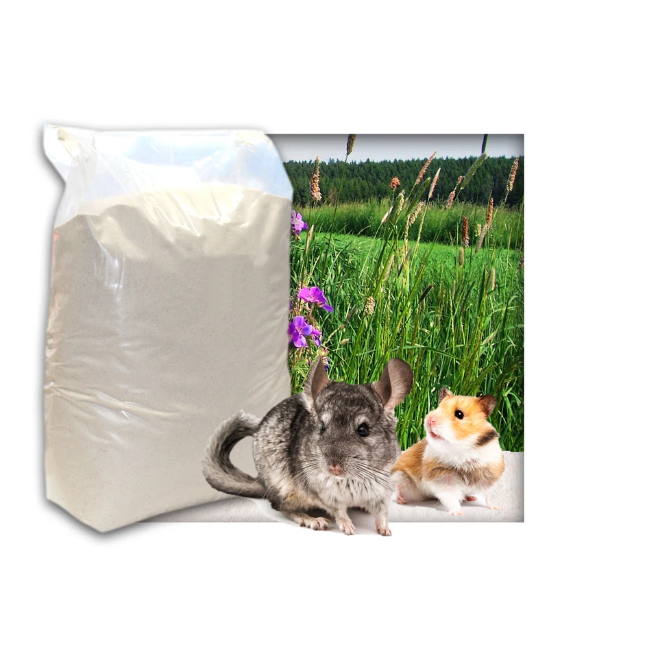 KIESKÖNIG 25 kg Premium Badesand für Chinchillas, Hamster, Rennmäuse, Degus weiche Körnung