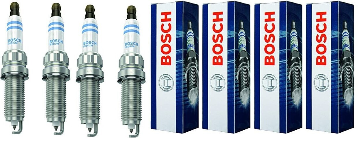 4 Bougies Bosch anti raté d'allumage pour Peugeot 207 308 et C3 C4