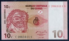 CONGO 10 Cents 1997 P.M. Nr. 82 FDC - Gian 7