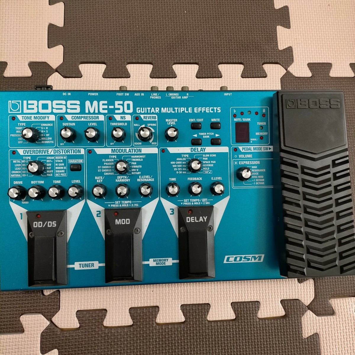 USED BOSS ME-50 ELECTRIC GUITAR FLOOR BASE MULTIPLE EFFECT