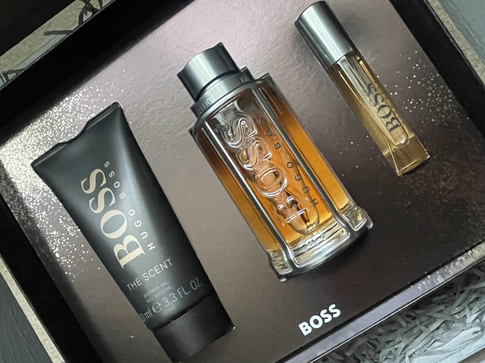 Mens Hugo Boss The Scent Aftershave Gift Set New In Box 100ml eBay