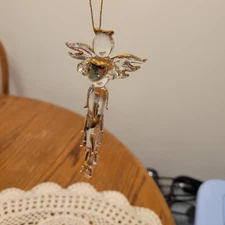 NEW Crystal 4 in. Angel with Heart  Glass