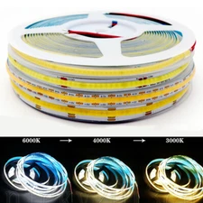 Large Chip 12V 24V COB FOB LED Flexible Strip Light Ra90 Linear Tape Wholesale