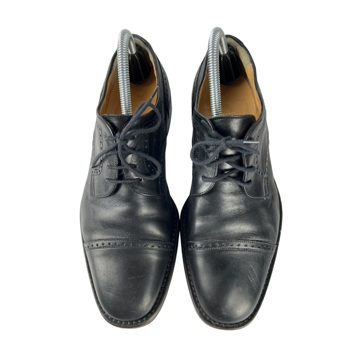 Bruno Magli Mens Talbot Black Lace Up Dress Shoes 8.5 M | eBay display picture 1