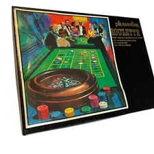 Pleasantime Pacific Game Company Roulette Wheel Chips Mat 1970’s
