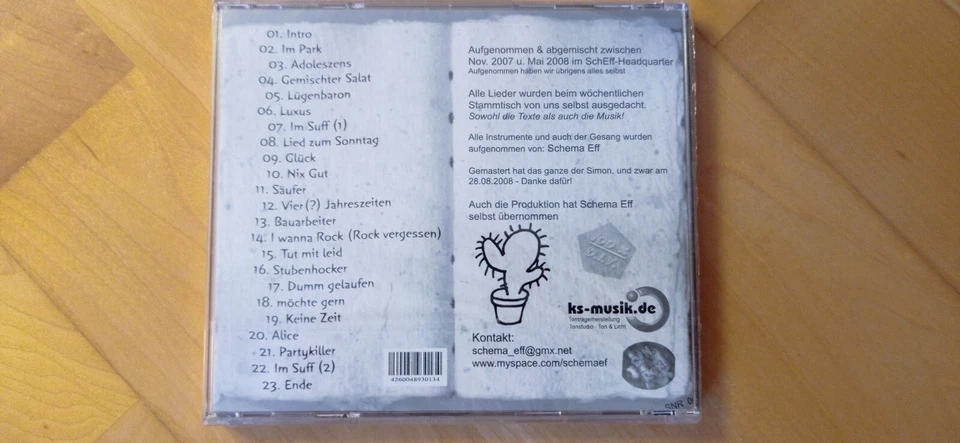 PUNK CD: Schema Eff - Stammtisch (Audio-CD, Album) neu ovp in Folie - Bild 2 von 2